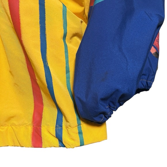 Ann Original Seattle Men's Jacket Hooded 80s Hand Painted Abstract OSA Oversized - Picture 10 of 14